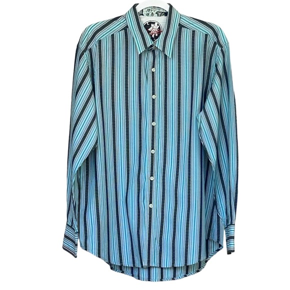 Robert Graham Shirts Robert Graham Multi Color Flip Cuff Striped